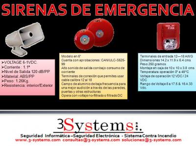 SIRENAS DE EMERGENCIA