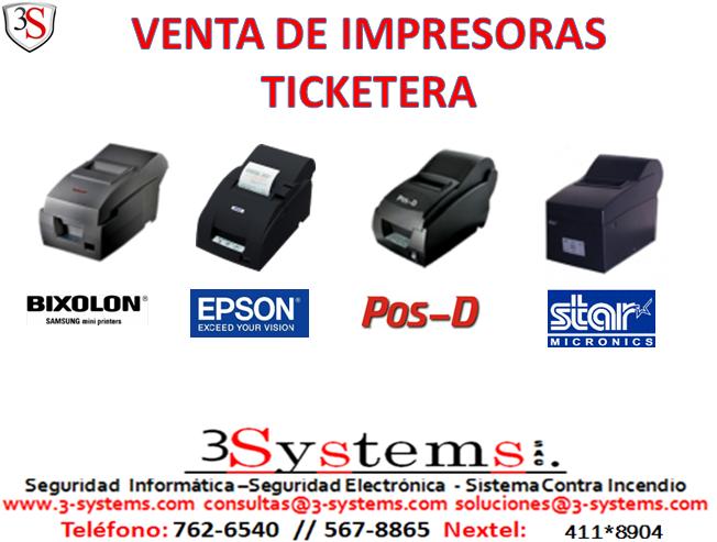 VENTA DE IMPRESORAS TICKETERA