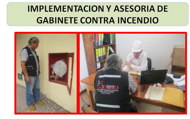 IMPLEMENTACION Y ASESORIA DE GABINETE CONTRA INCENDIO