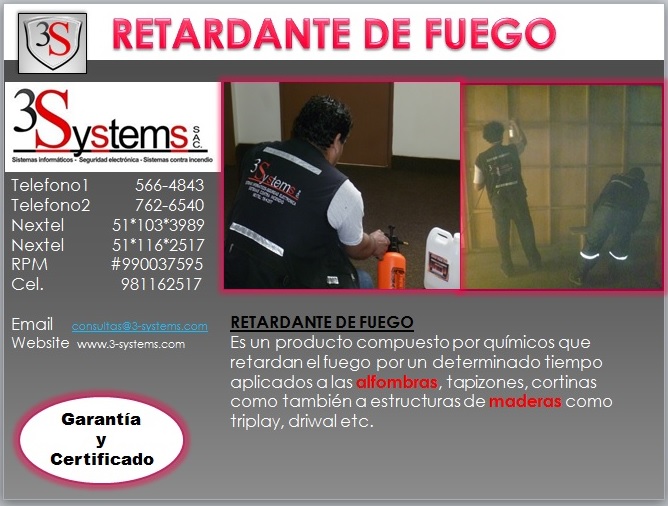 RETARDANTE DE FUEGO 3systems