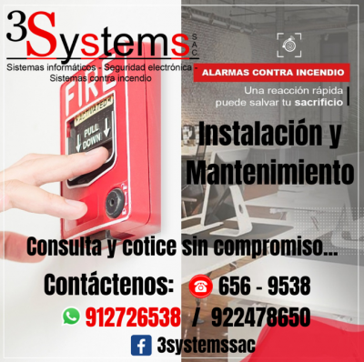 sistema de alarma contra incendio 3systems